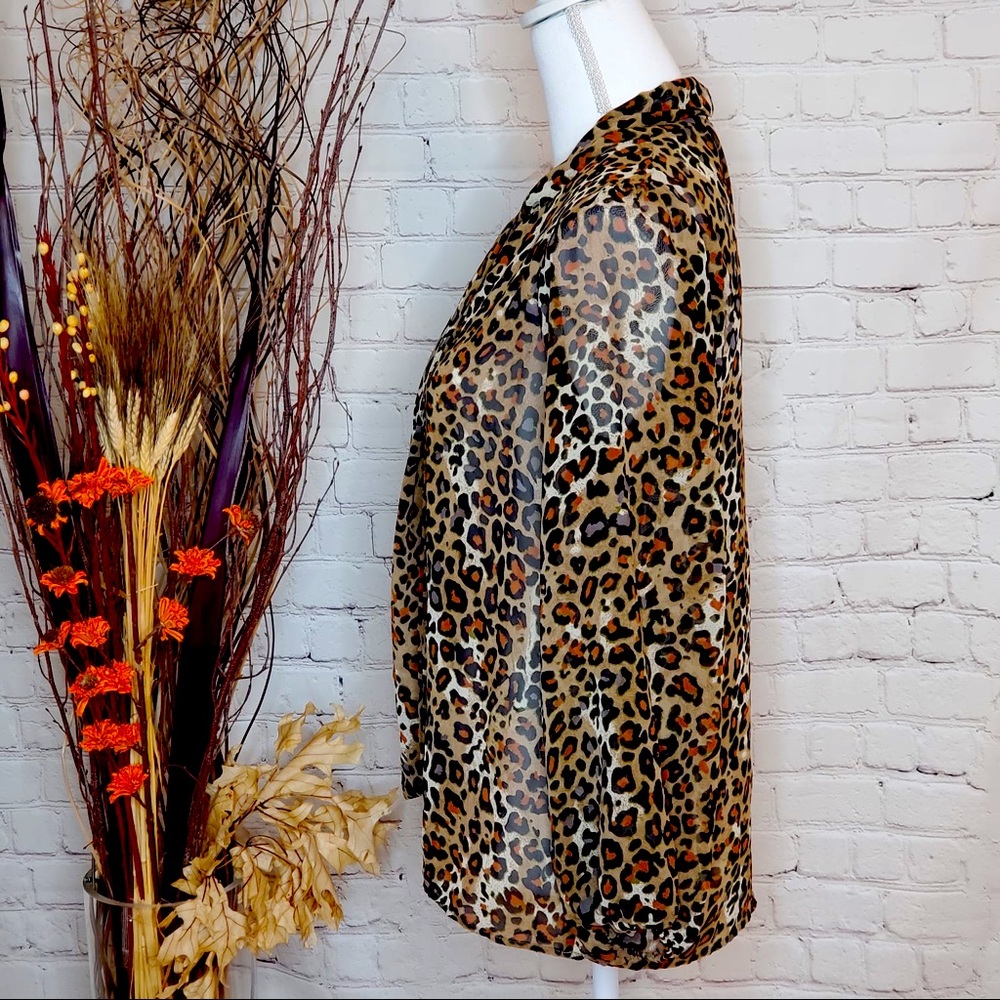 Everly Animal print long sleeve top